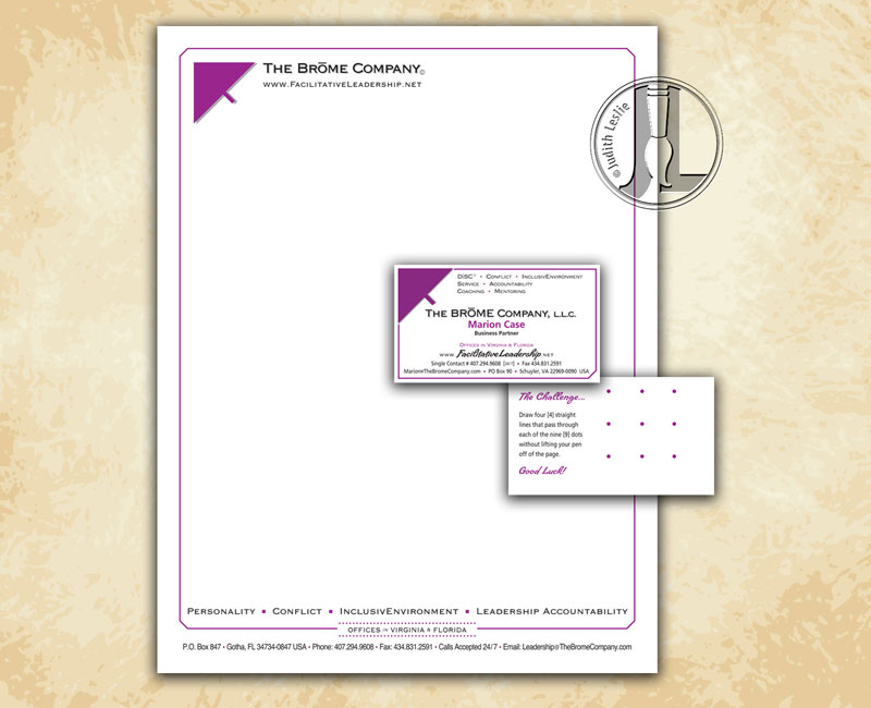 The Brome Company Letterhead and Business Card