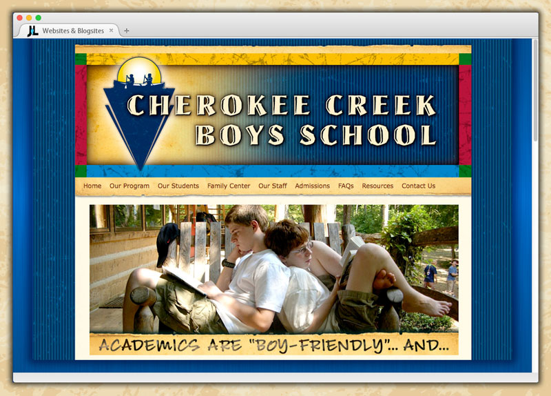 Cherokee Creek Boys School Website