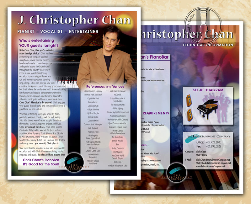 Christopher Chan Entertainer Flyer