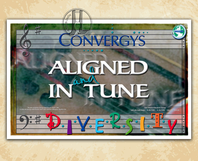 Convergys Corporation Aligned and In Tune Poster