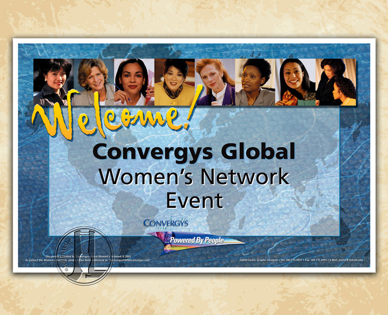 Convergys Corporation Global Women's Network Event Poster