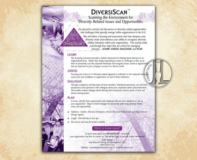 DiversiScan Training Session Flyer