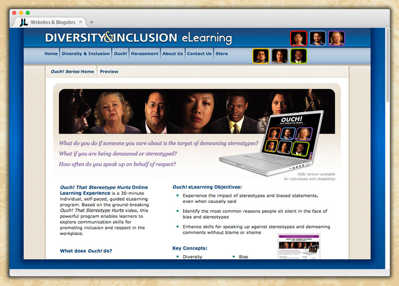 Diversity and Inclusion eLearning Website