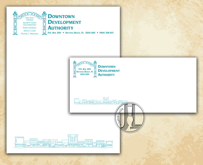 Downtown Development Authority Letterhead and Envelope
