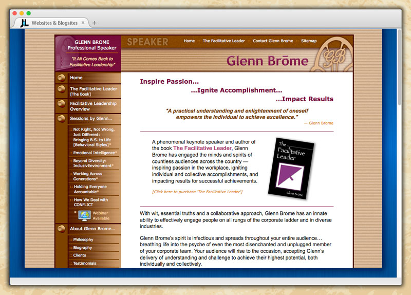 Glenn Brome, Professional Speaker Website
