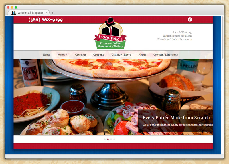 Goodfella's Pizzeria and Italian Restaurant Website