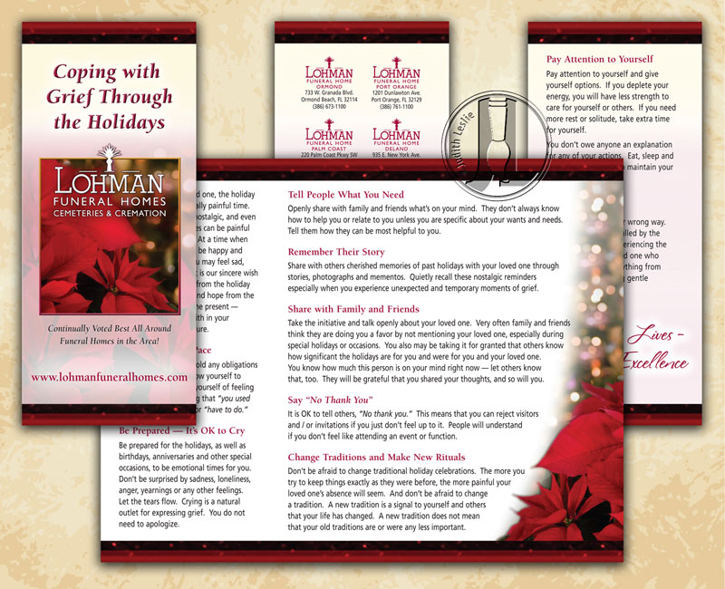 Lohman Funeral Homes Coping with Grief Through Holidays Brochure