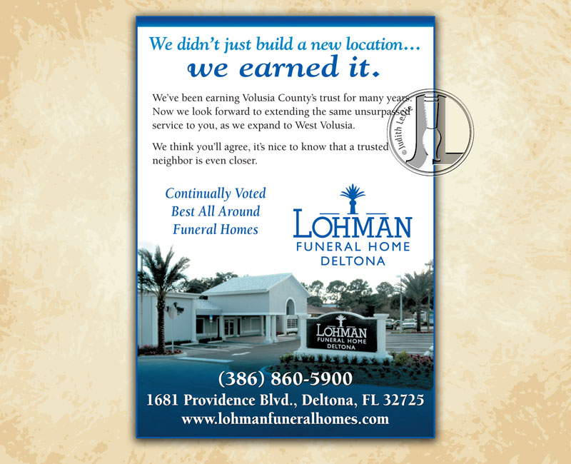 Lohman Funeral Homes We Earned It Ad