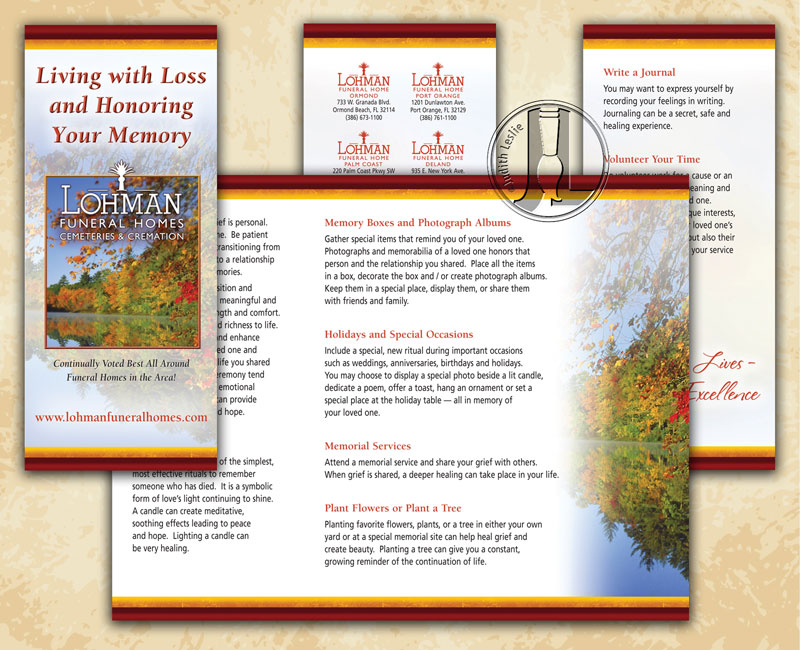 Lohman Funeral Homes Living with Loss Brochure