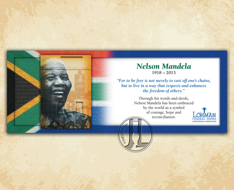 Lohman Funeral Homes Nelson Mandela Banner