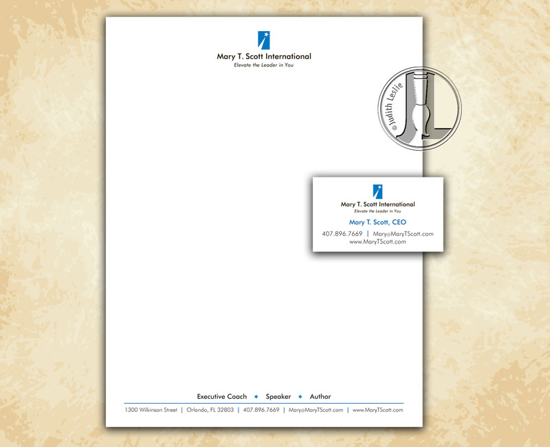 Mary T. Scott Letterhead and Business Card