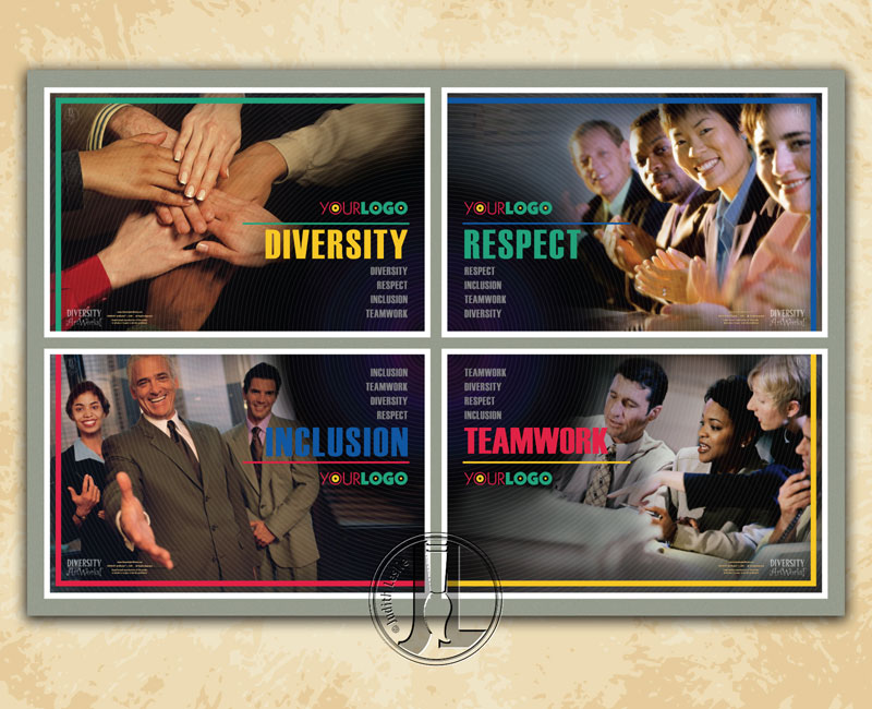 Diversity ArtWorks! Diversity Respect Inclusion Teamwork Poster | All Panels