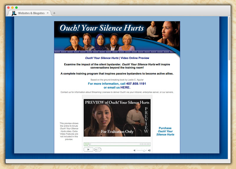 Ouch! Your Silence Hurts Website