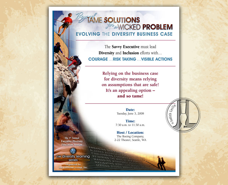 Beyond Tame Solutions for a Wicked Problem Flyer