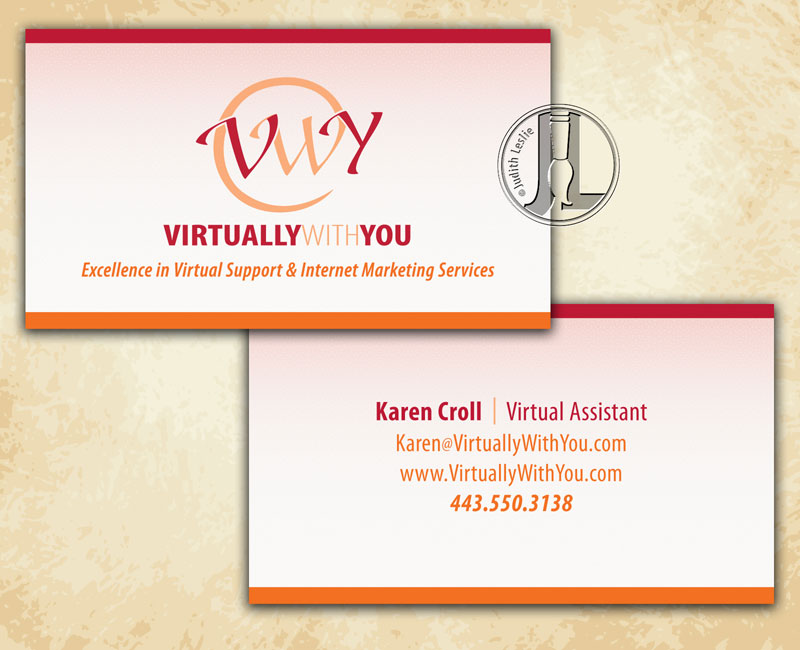 Virtually With You Business Card